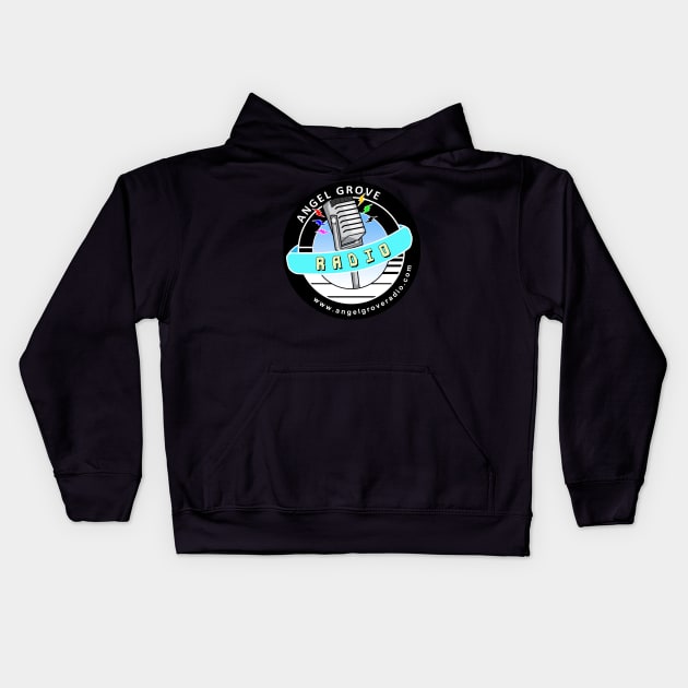 Angel Grove Radio Logo Kids Hoodie by angelgroveradio